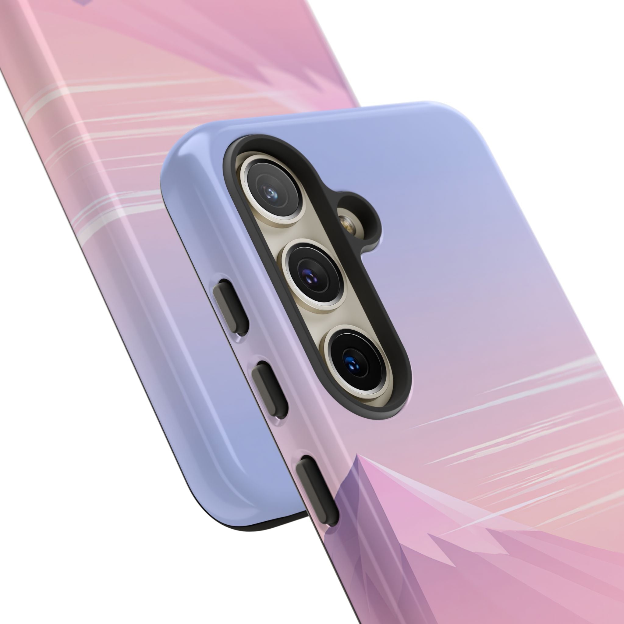 Purple Tough Phone Case for Samsung - Lavender Alpine Dawn
