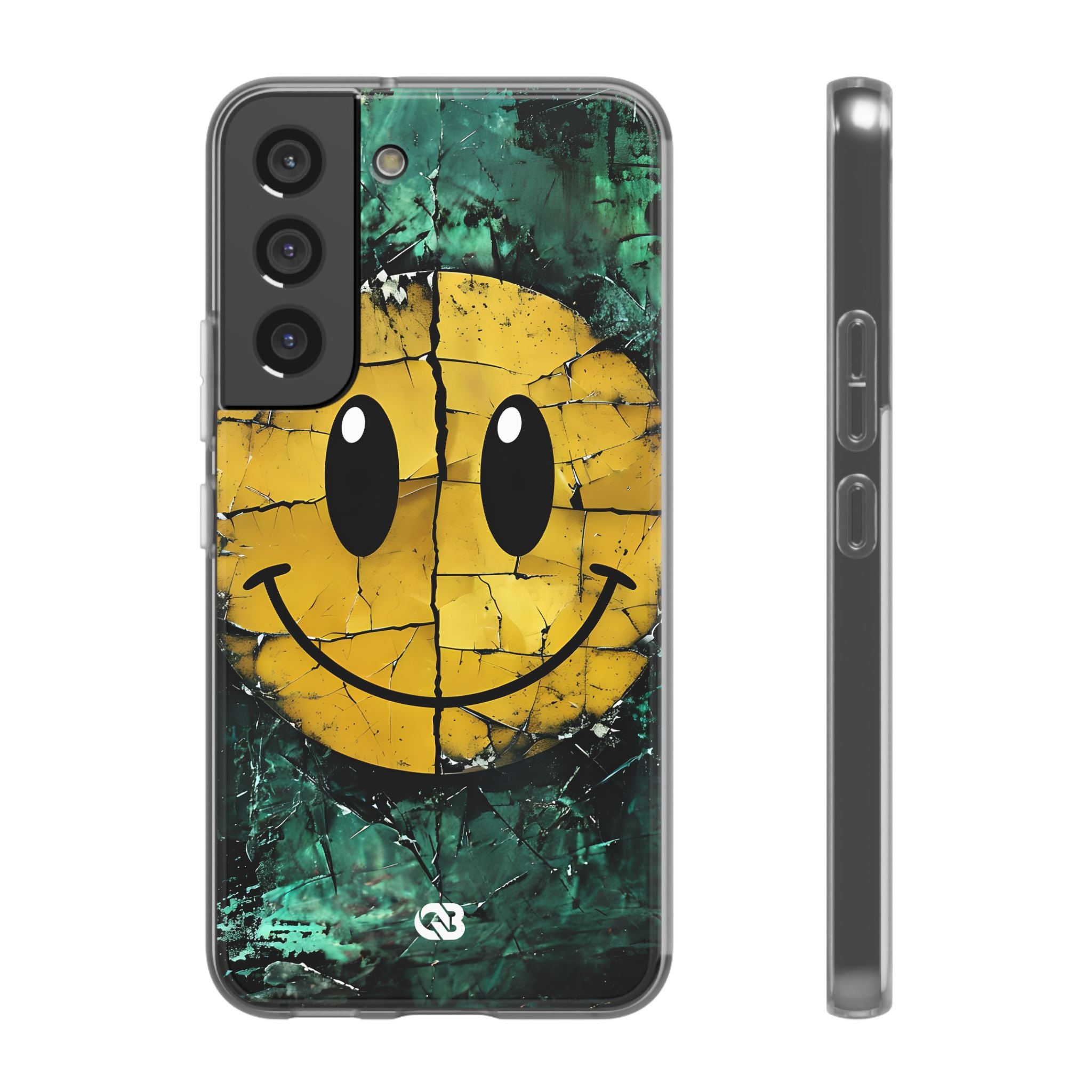 Fractured Yellow Grin · Soft Phone Case for Samsung
