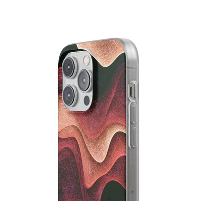 Rose Contour Waves · Lite Phone Case for iPhone ·  Pink