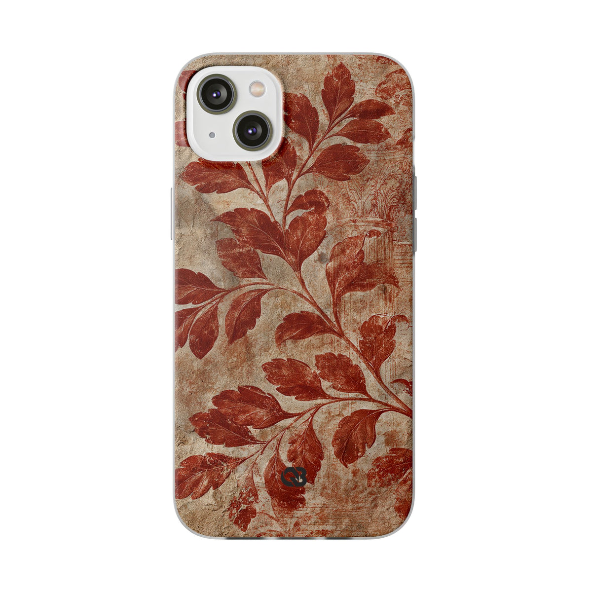 Terracotta Botanical Fresco · Lite Phone Case for iPhone ·  Red