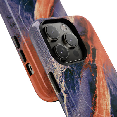 Solar Aura Drift · Tough 2.0 Magnetic Phone Case for iPhone · Orange