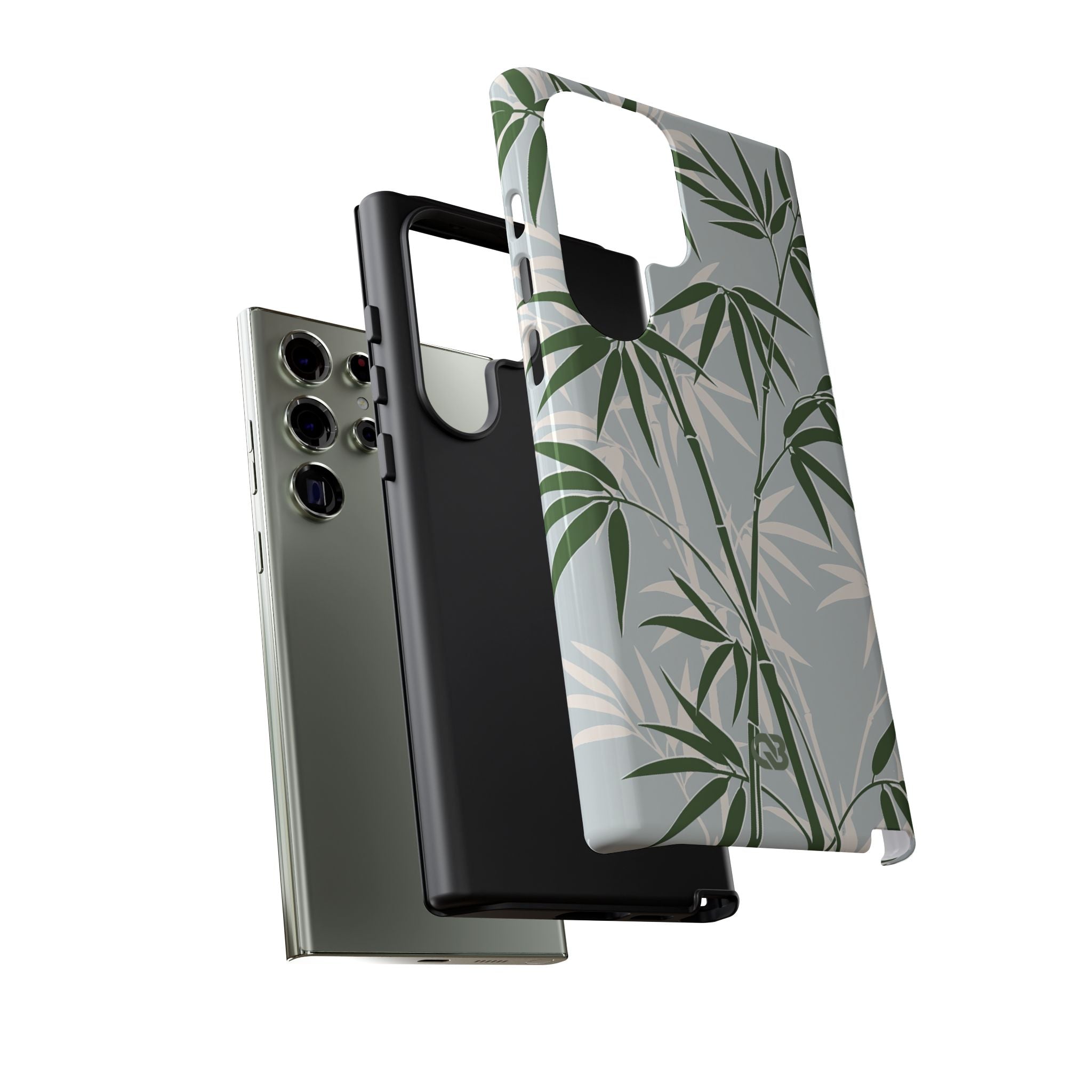 Green Tough Phone Case for Samsung - Kyoto Bamboo Canopy