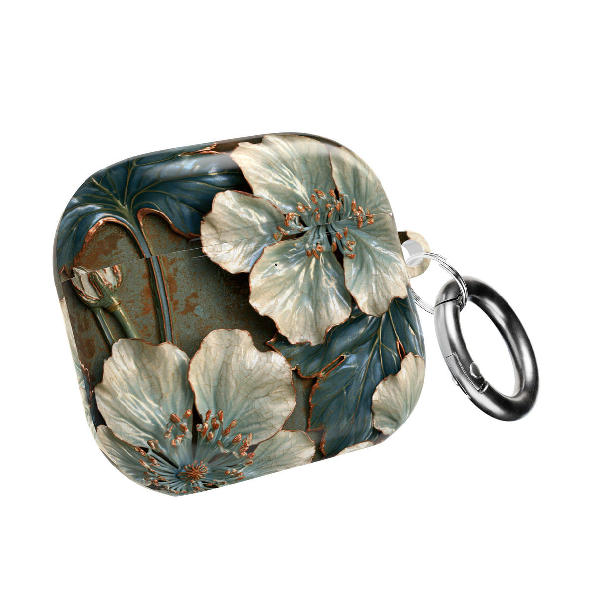 Gilded Blossom Reverie · Hard Case for AirPods & AirPods Pro · Teal