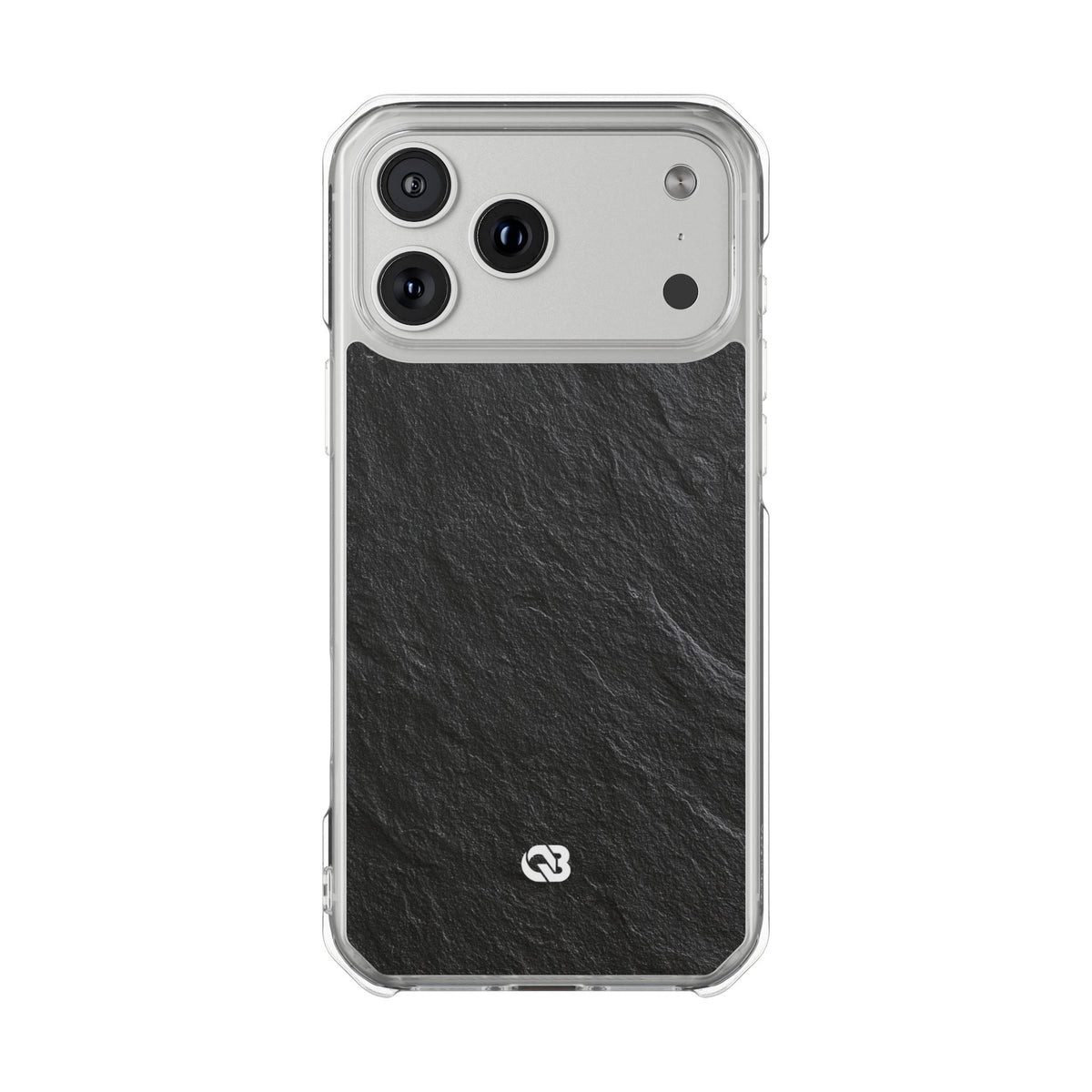 Obsidian Slate · Clear Impact Magnetic Phone Case for iPhone ·  Black