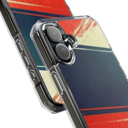 Blue Diagonal Motion iPhone 16 Plus Case - Impact