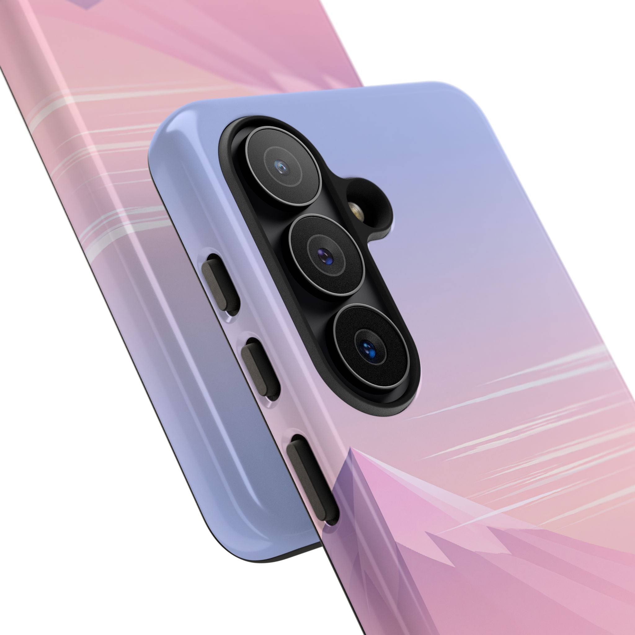 Purple Tough Phone Case for Samsung - Lavender Alpine Dawn