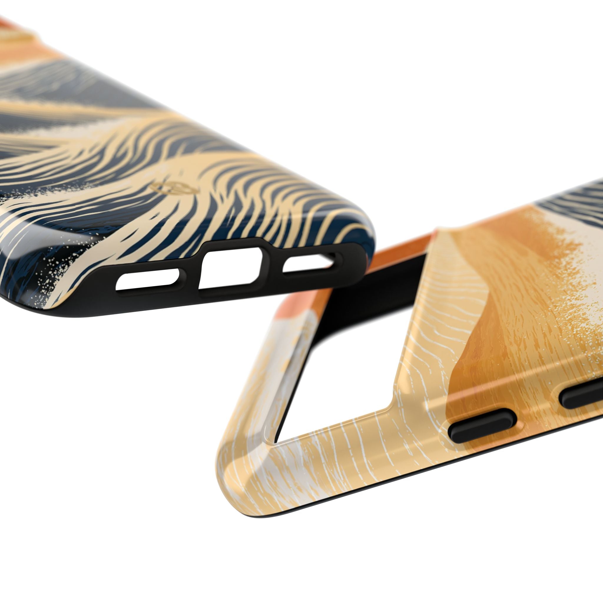 Blue Tough Phone Case for Google Pixel - Kyoto Cresting Tide