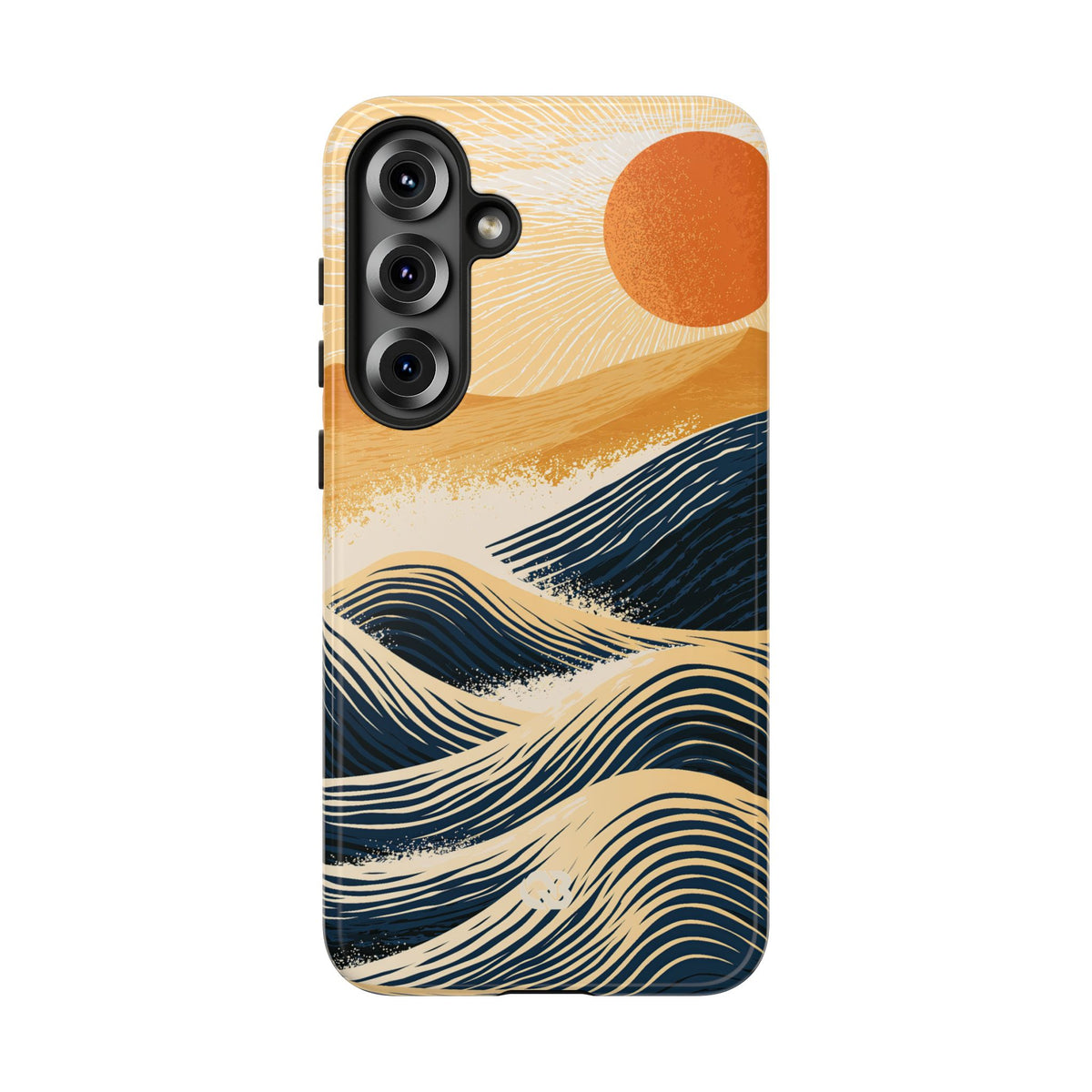Golden Horizon Waves · Tough Phone Case for Samsung · Blue