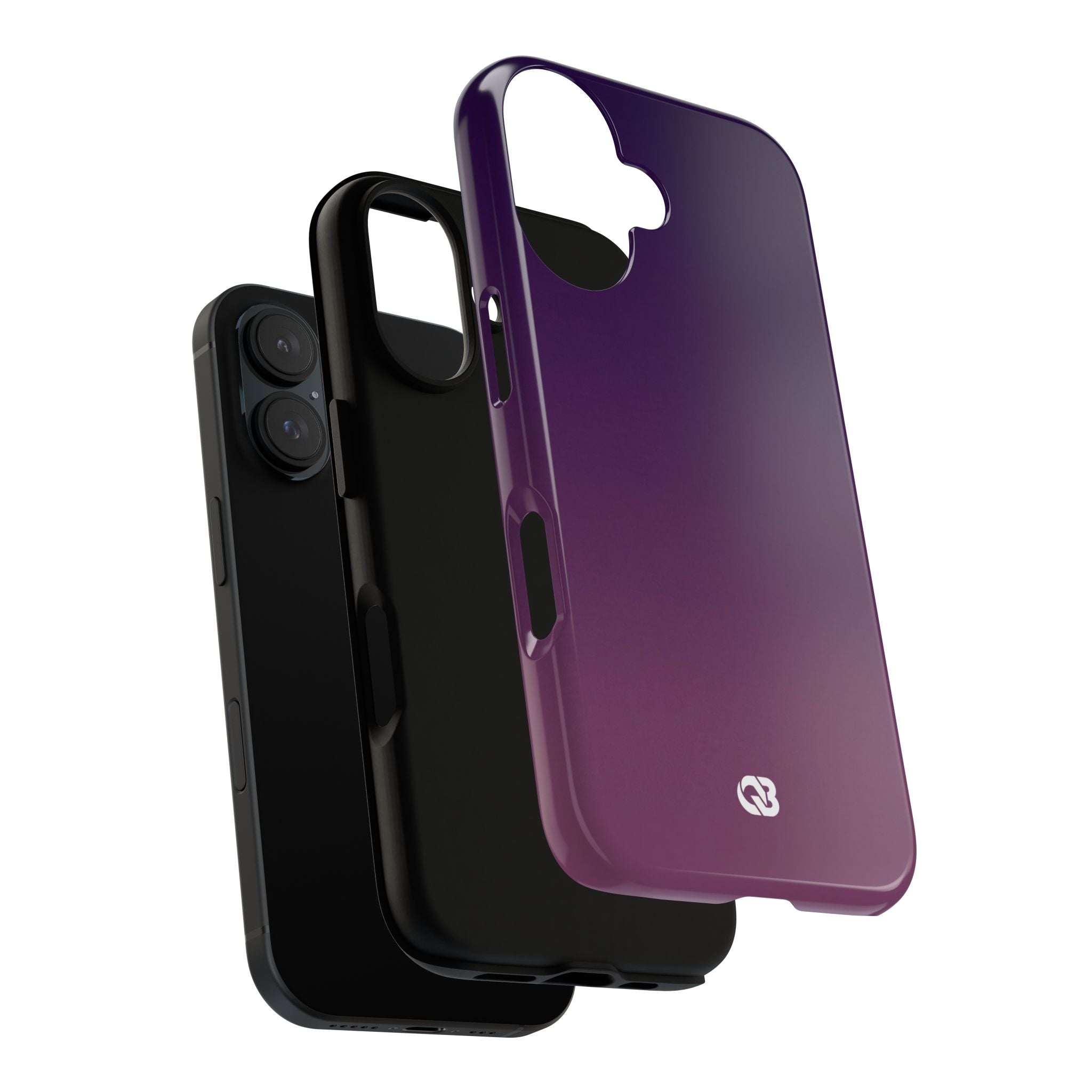 Purple Tough Phone Case for iPhone - Nocturnal Plum Fade