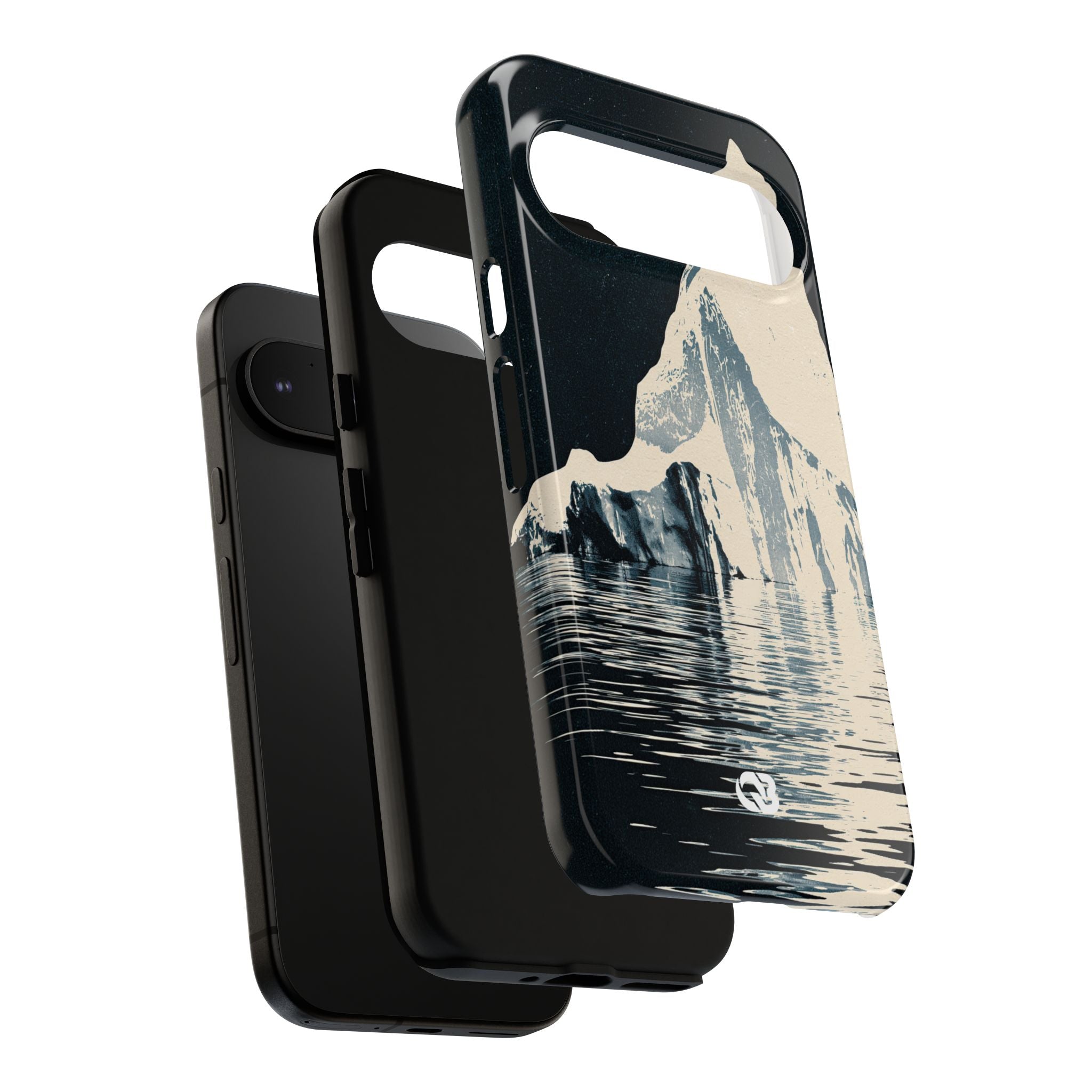Blue Tough Phone Case for Google Pixel - Frozen Navy Monolith