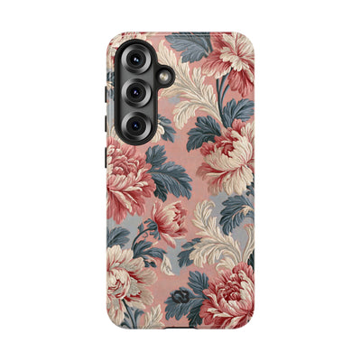 Blush Peony Jacquard · Tough Phone Case for Samsung · Pink