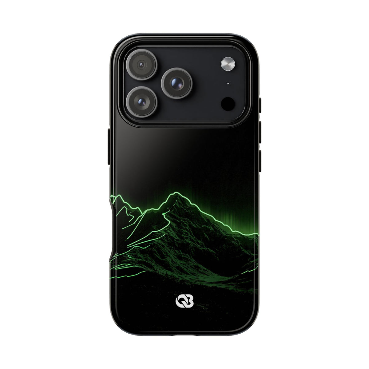 Nordic Mountain Contour · Tough Phone Case for iPhone · Black
