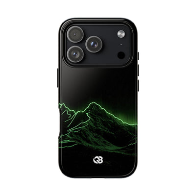 Nordic Mountain Contour · Tough Phone Case for iPhone · Black