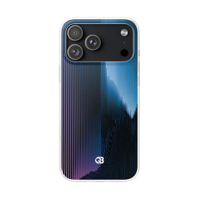 Blue Lite Phone Case for iPhone - Indigo Distortion Wave