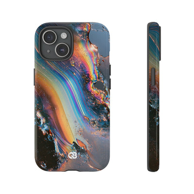 Prismatic Aura Flow · Tough Phone Case for iPhone · Blue