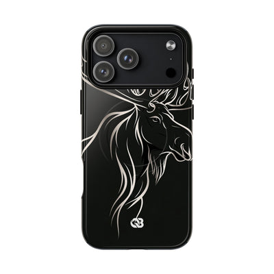 Nordic Moose Contour · Tough 2.0 Magnetic Phone Case for iPhone · Black