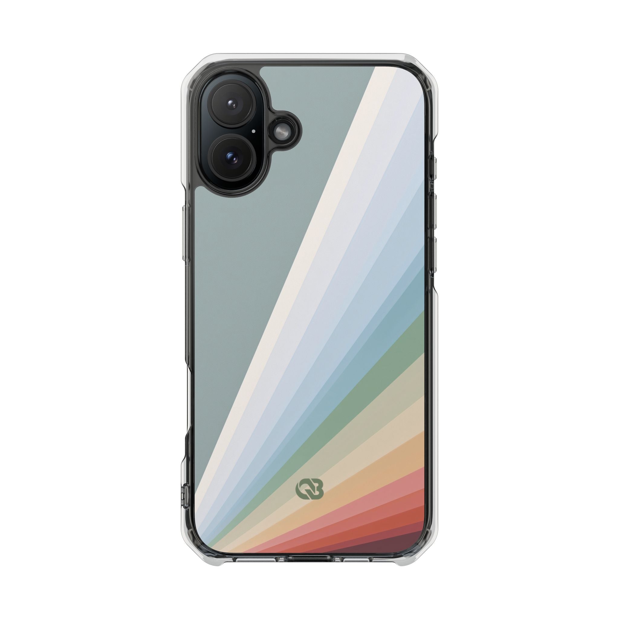 Green Impact MagSafe Phone Case for iPhone - Sage Prism Beam