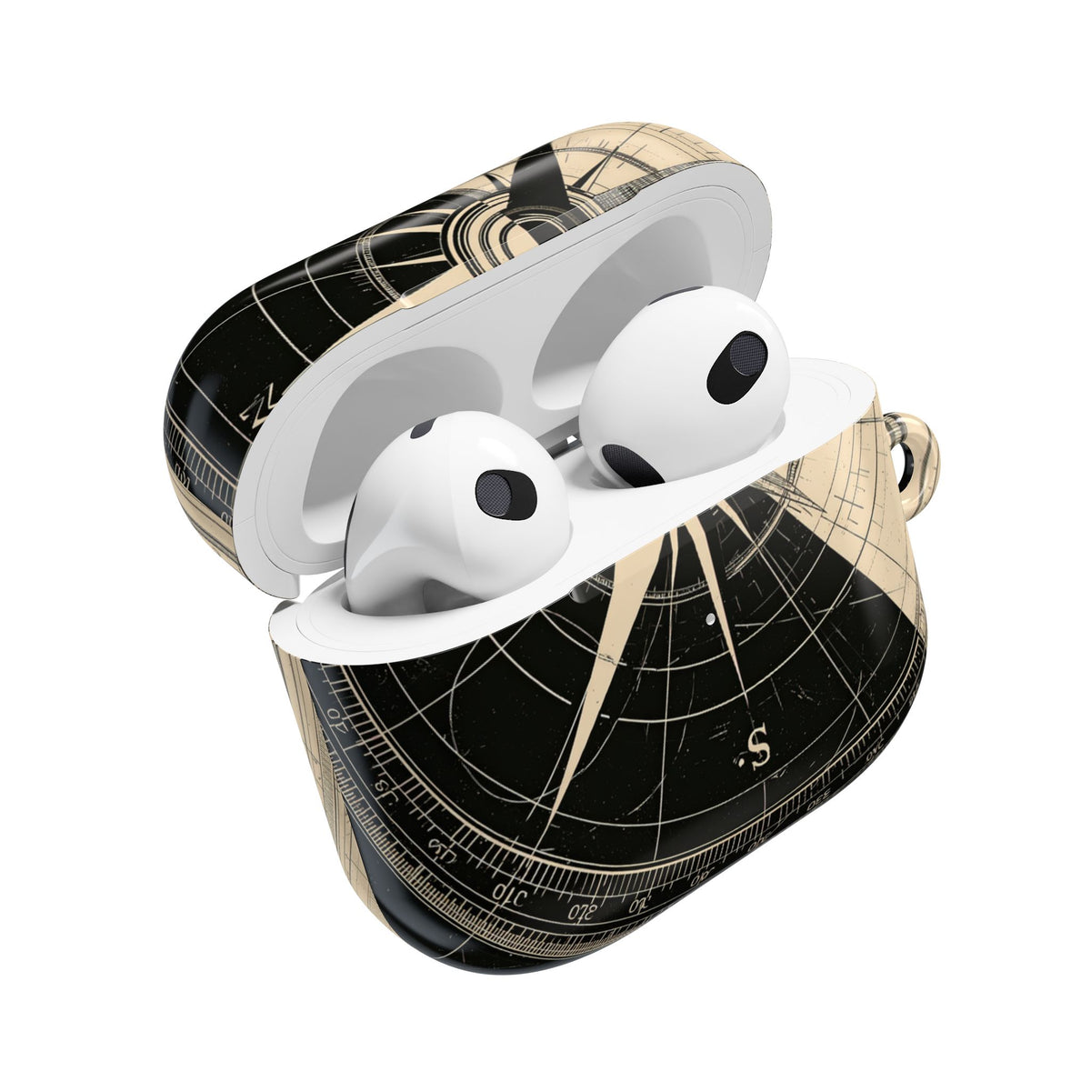 Orbital Meridian · Hard Case for AirPods & AirPods Pro · Black
