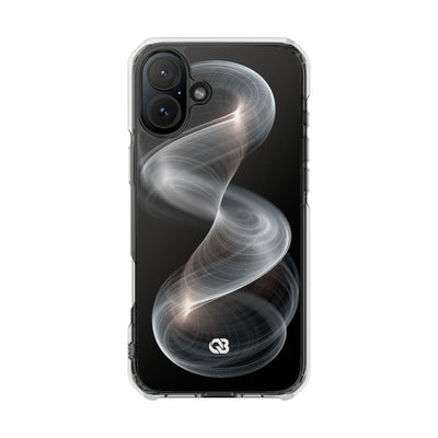 Luminous Vortex · Clear Impact Magnetic Phone Case for iPhone · Black