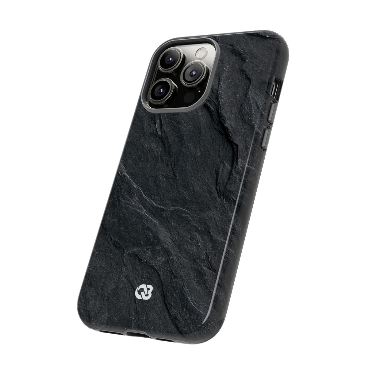 Dark Slate Strata · Tough Phone Case for iPhone · Black