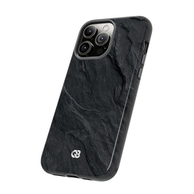 Dark Slate Strata · Tough Phone Case for iPhone · Black