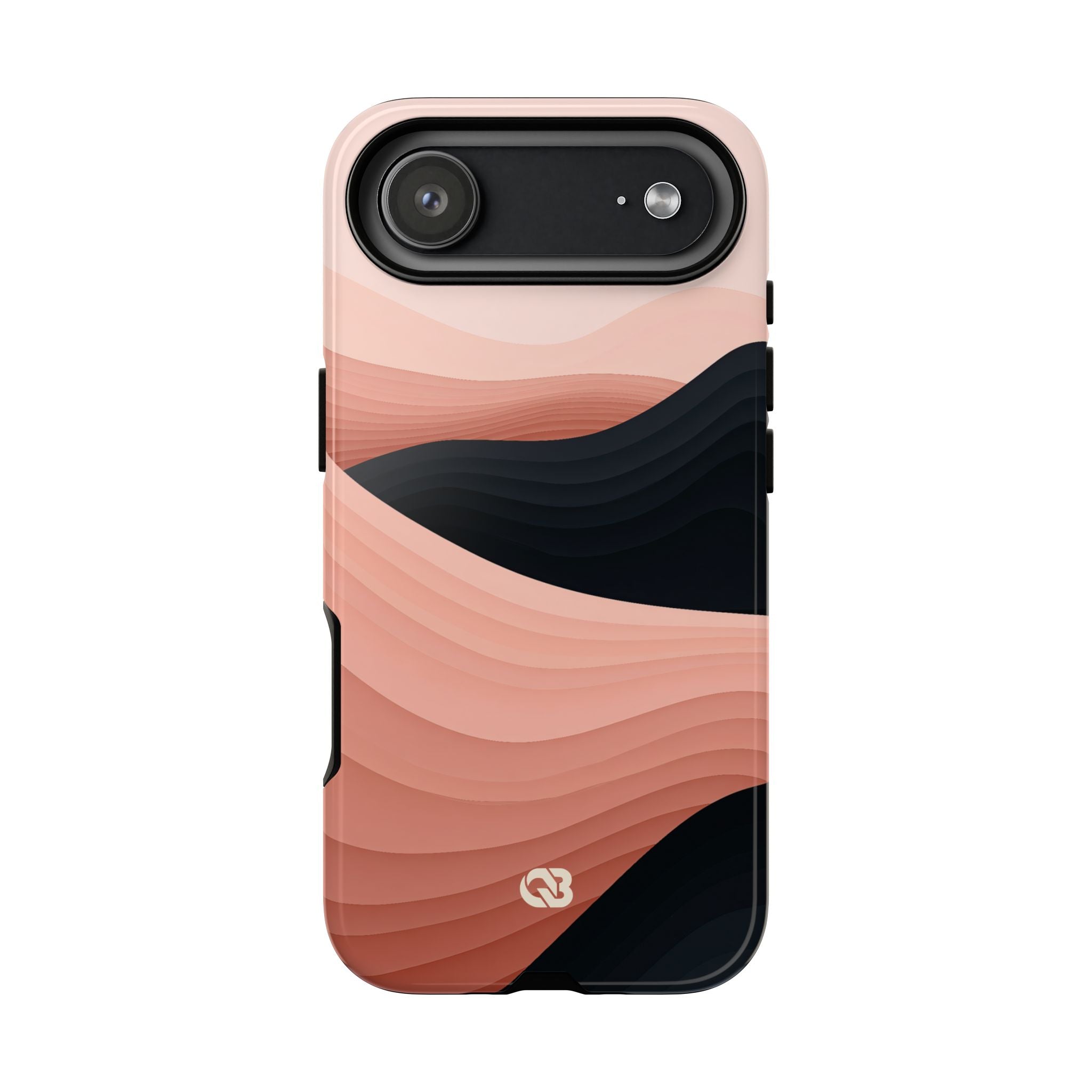 Pink Tough Phone Case for iPhone - Dune Shadow Layers