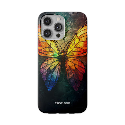 Buntglas Schmetterling iPhone 14 Pro Max Case - Soft