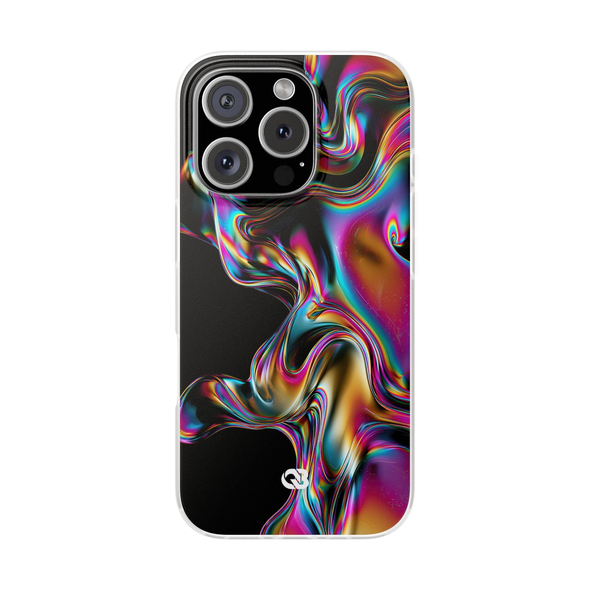 Purple Lite Phone Case for iPhone - Liquid Neon Chrome