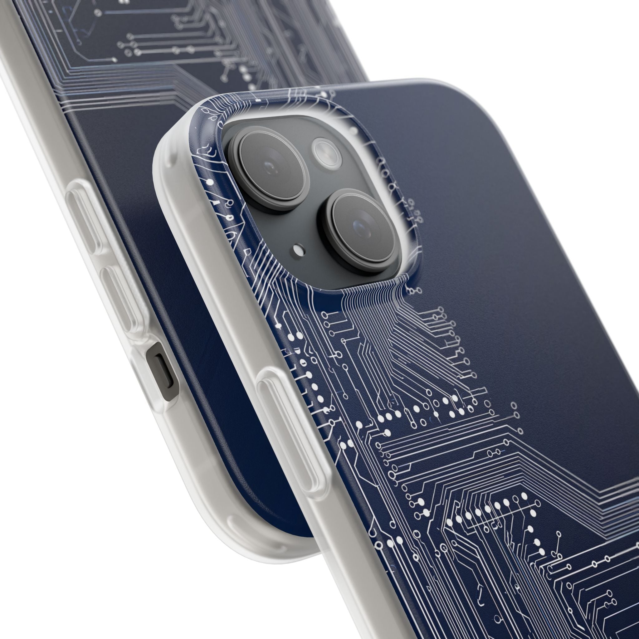 Blue Lite Phone Case for iPhone - Cobalt Data Stream