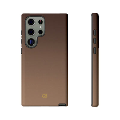 Brown Tough Phone Case for Samsung - Smoked Caramel Fade
