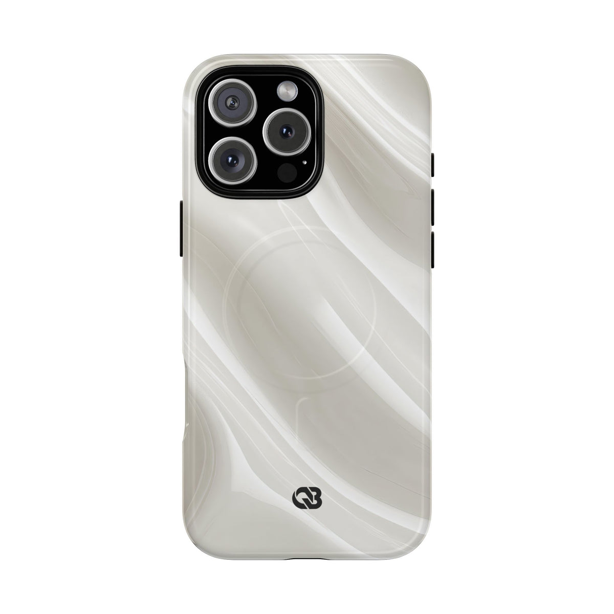 Liquid Enamel Fold · Tough 2.0 Magnetic Phone Case for iPhone · White