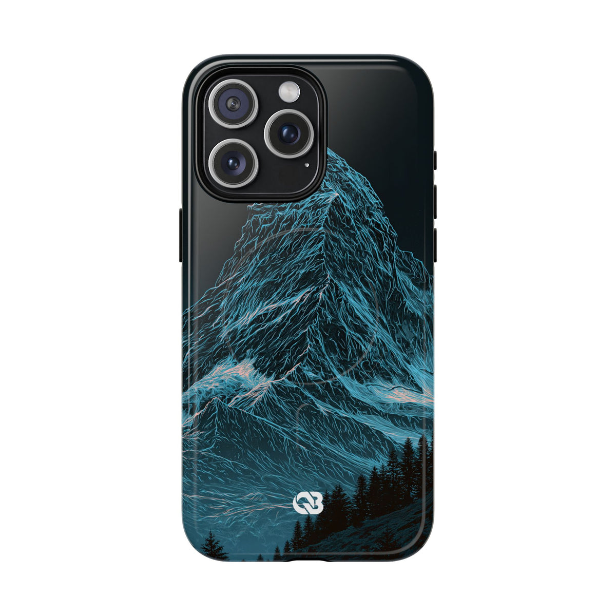 Glacial Alpine Peak · Tough 2.0 Magnetic Phone Case for iPhone · Blue