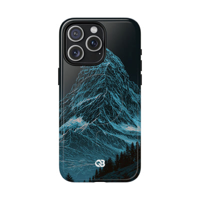 Glacial Alpine Peak · Tough 2.0 Magnetic Phone Case for iPhone · Blue