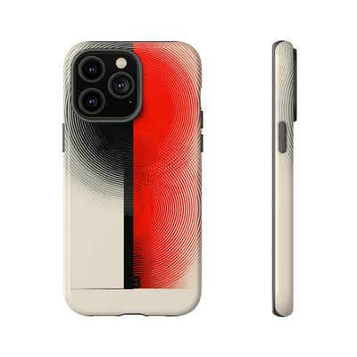 Red Tough Phone Case for iPhone - Split Signal Red