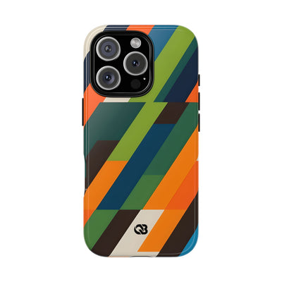 Custodia Retro Mosaico Angolata · Tough per iPhone