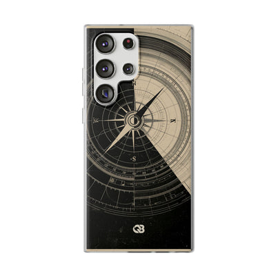 Beige Lite Phone Case for Samsung - Obsidian Nautical Blueprint