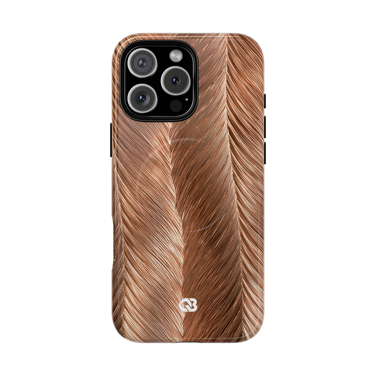 Rose Gold Weave · Tough 2.0 Magnetic Phone Case for iPhone · Brown