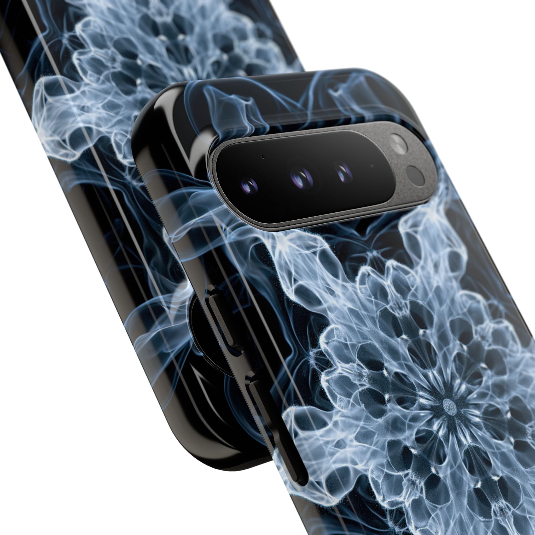 Blue Tough Phone Case for Google Pixel - Glacial Smoke Crown