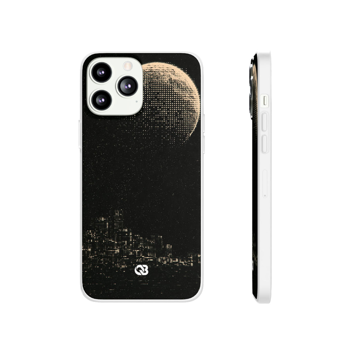 Lunar Metropolis Nocturne · Lite Phone Case for iPhone ·  Black