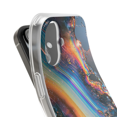 Prismatic Aura Flow · Lite Phone Case for iPhone ·  Blue