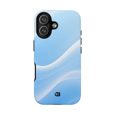 Blue Tough Phone Case for iPhone - Glacial Blue Silk