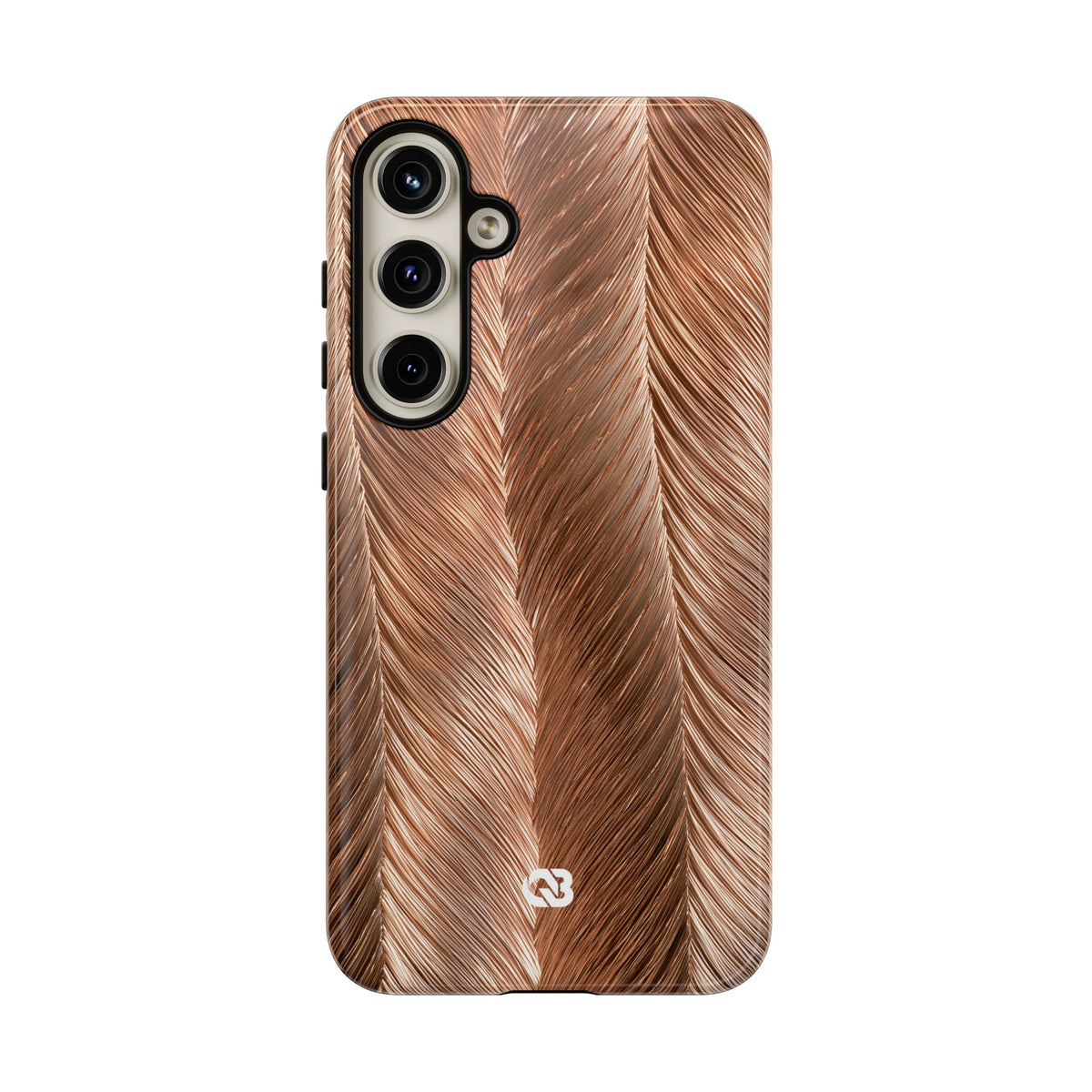 Rose Gold Weave · Tough Phone Case for Samsung · Brown