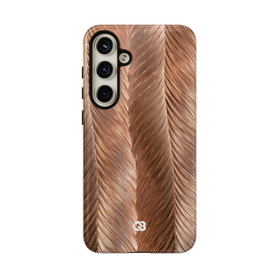 Rose Gold Weave · Tough Phone Case for Samsung · Brown