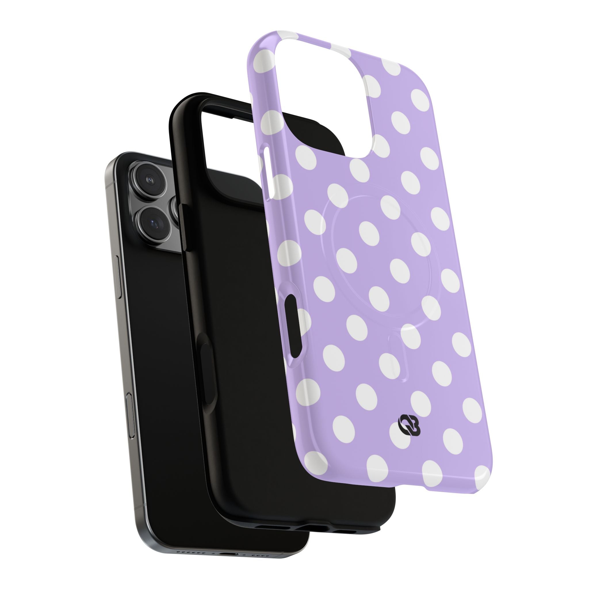 Lavender Polka Grid · Tough+ Phone Case for iPhone · Magsafe