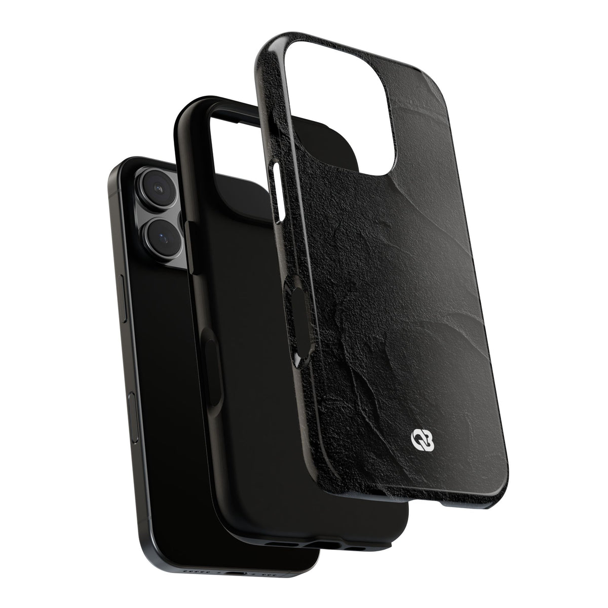 Obsidian Stucco Relief · Tough Phone Case for iPhone · Black