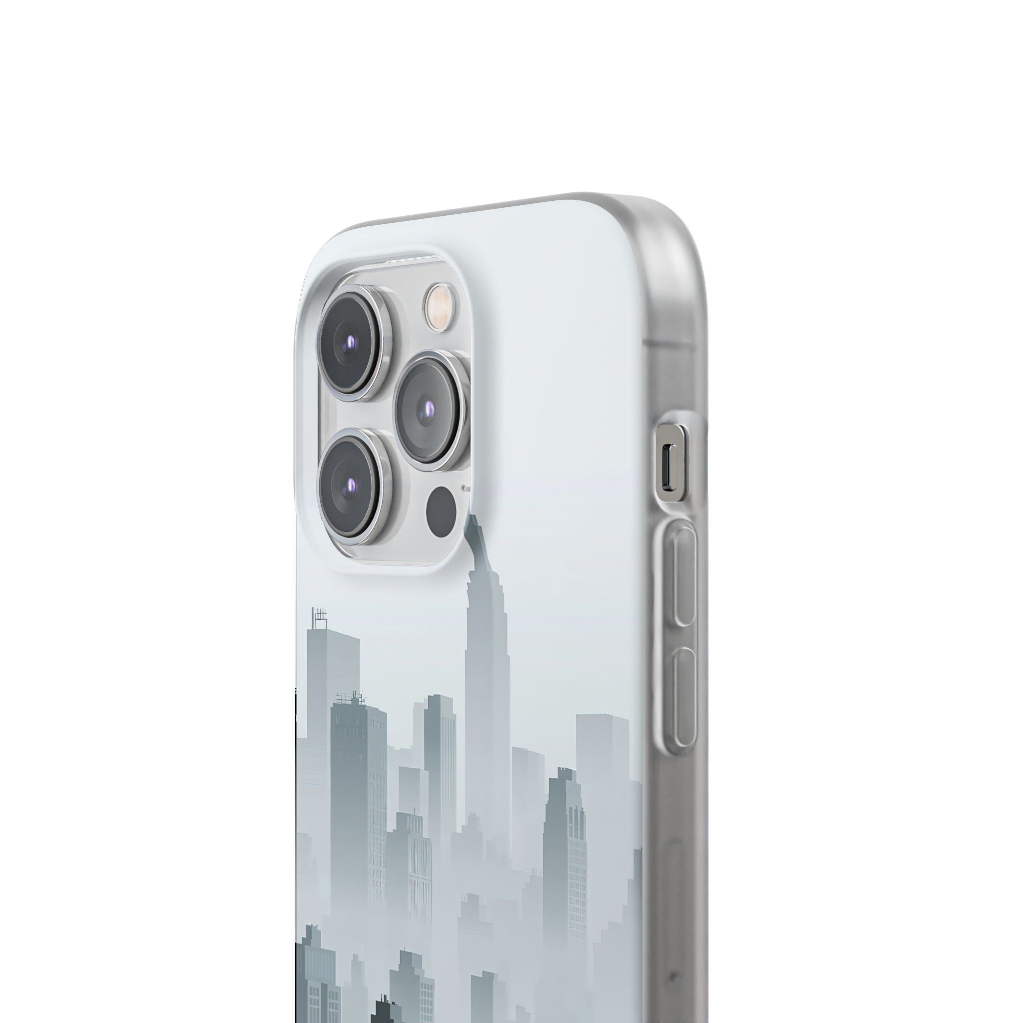 Grey Lite Phone Case for iPhone - Steel Mist Skyline