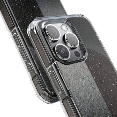 Black Impact MagSafe Phone Case for iPhone - Lunar Static Orbit