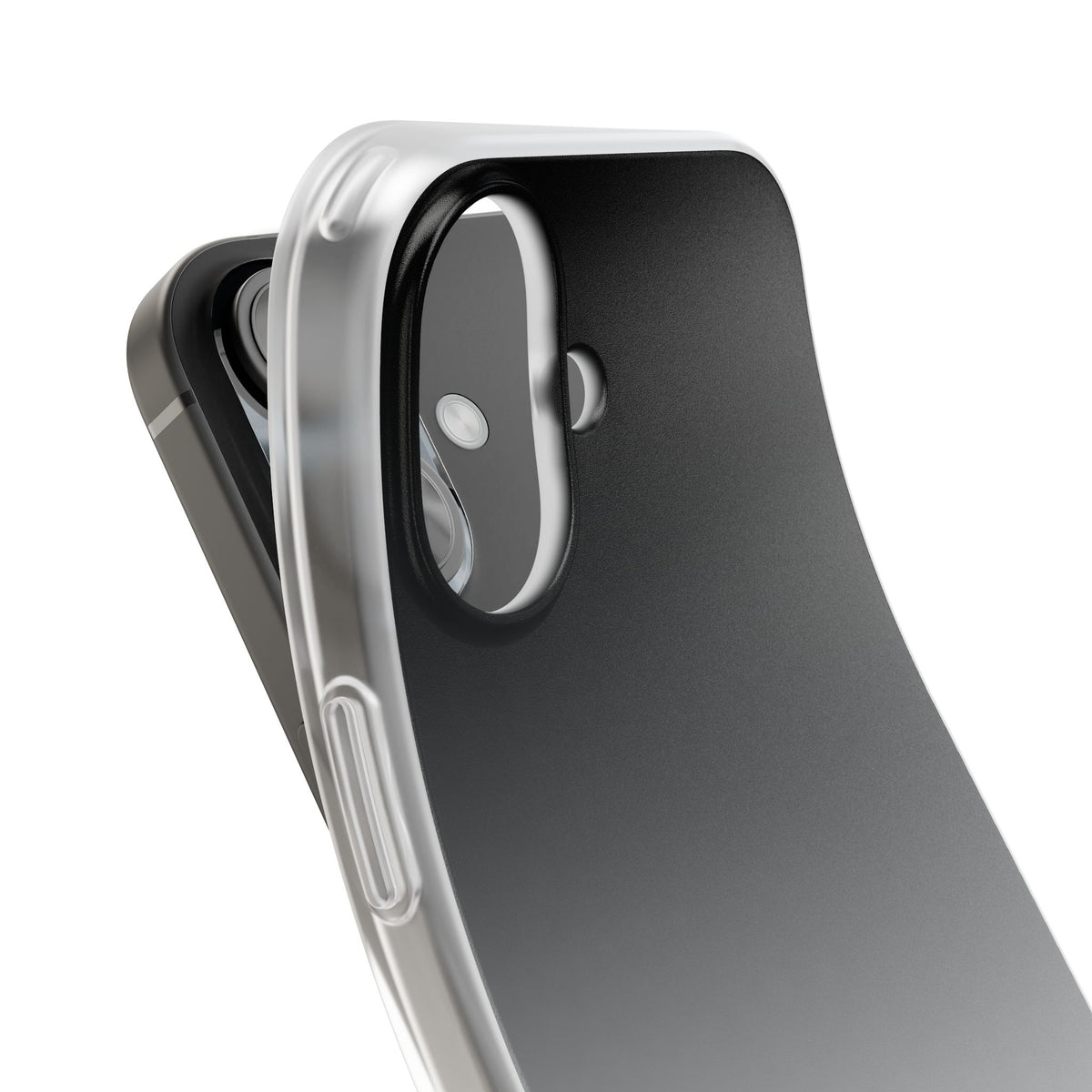 Noir Ombre Fade · Lite Phone Case for iPhone ·  Black