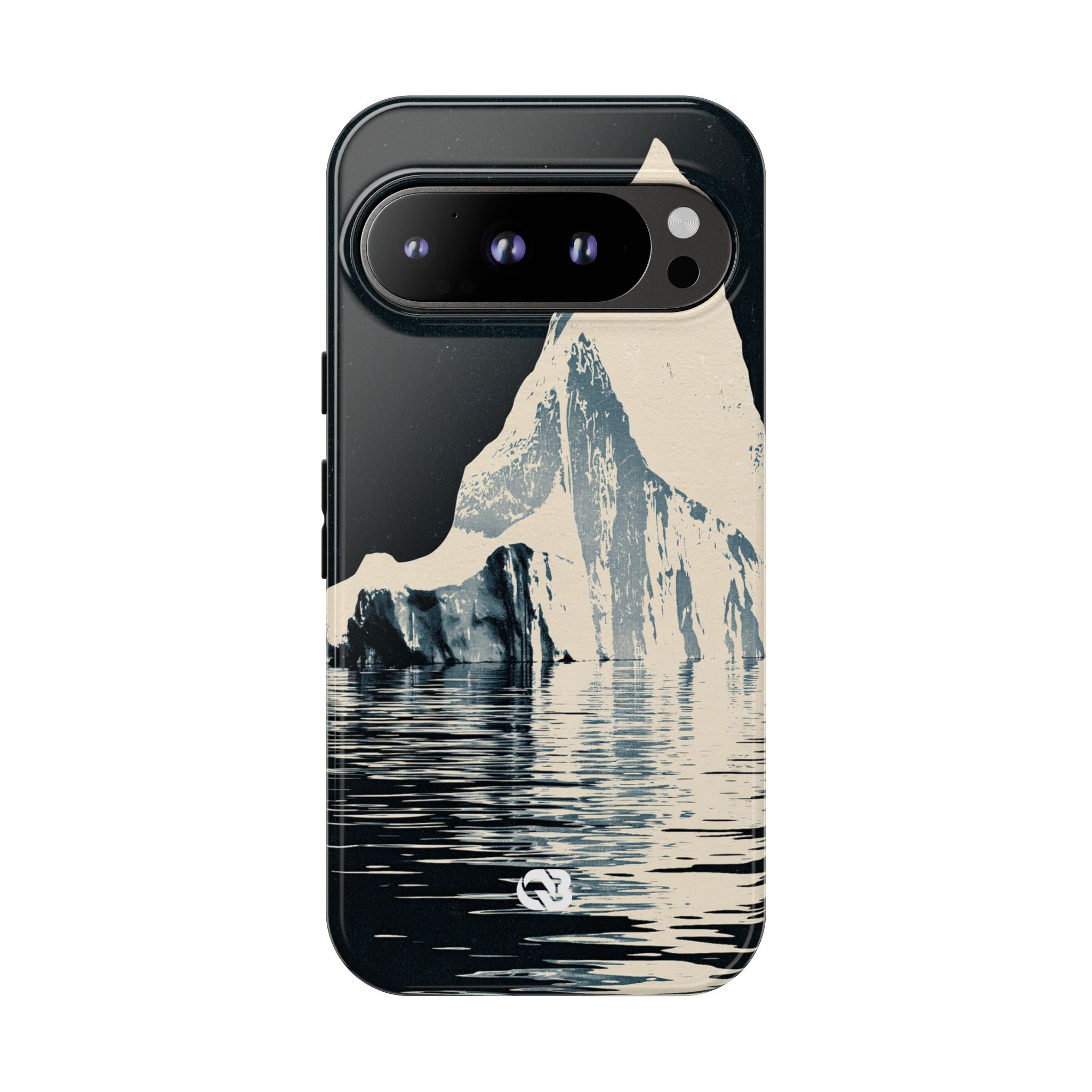 Blue Tough Phone Case for Google Pixel - Frozen Navy Monolith