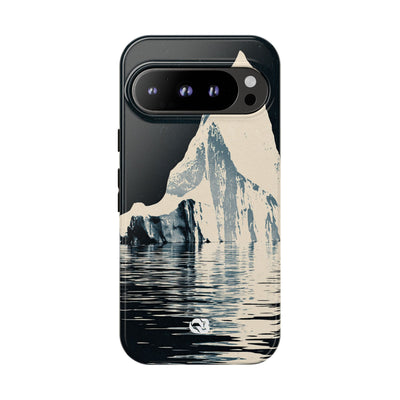 Blue Tough Phone Case for Google Pixel - Frozen Navy Monolith